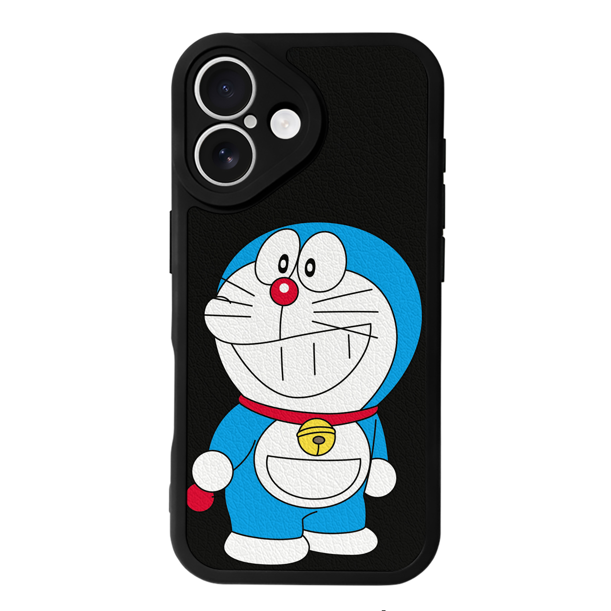 （画像用） ドラえもん Doraemon 【iPhone 16シリーズ対応】シリコンスマホケース（レザー調） 材質：シリコン